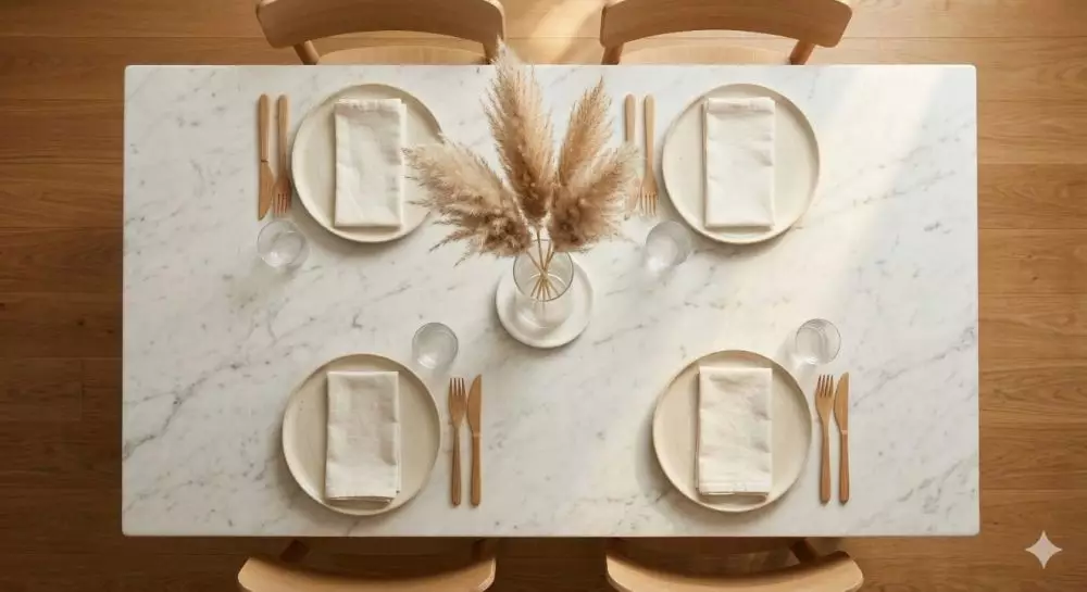 Meja makan lebaran aesthetic © 2026 brilio.net