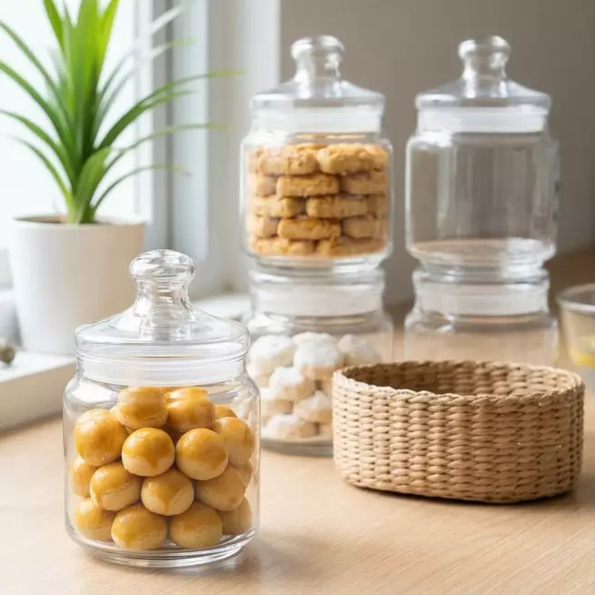 Persiapan Lebaran, cara mengatasi toples kaca butek tanpa capek menggosok