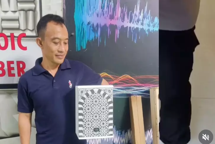 Vidi Aldiano donasi audio system  Instagram @v8harrykiss