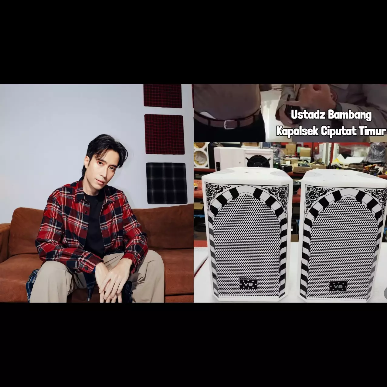 7 Potret sumbangan set audio system Vidi Aldiano ke mushola sehari sebelum berpulang