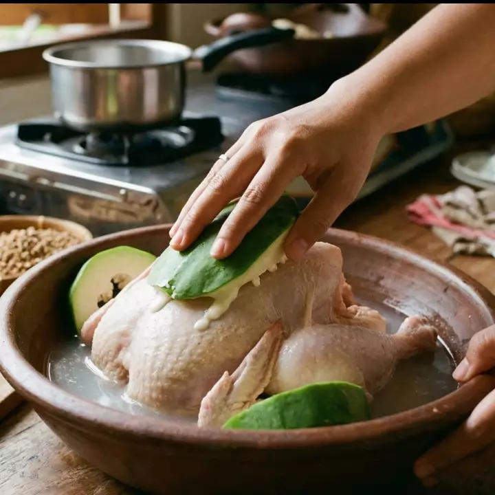 Ayam kampung alot jadi empuk tanpa presto, ini trik rahasia persiapan opor Lebaran