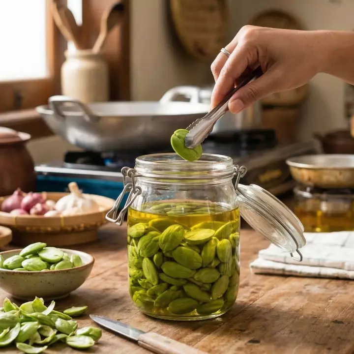 Cara mengawetkan petai untuk stok sambal goreng Lebaran, bebas bau dan tetap krenyes