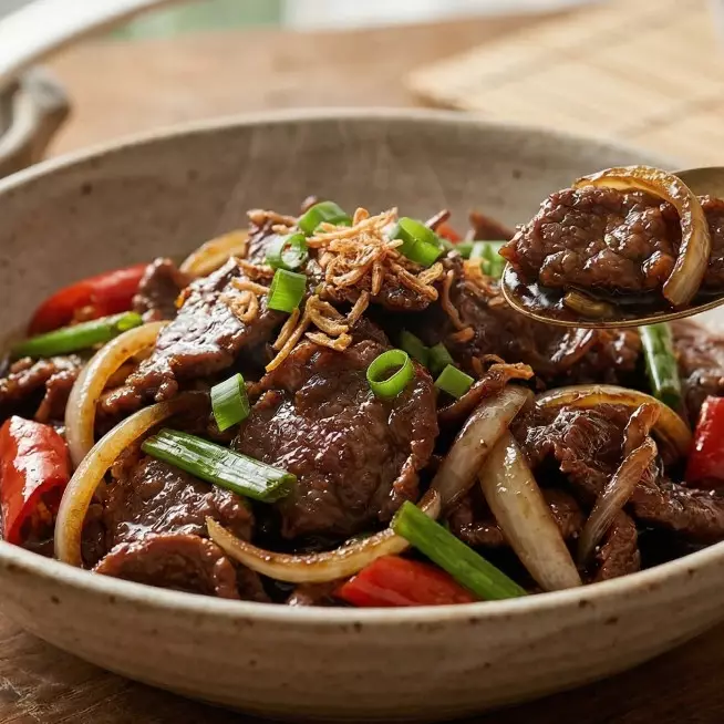 Resep tumis daging kecap empuk teman makan nasi hangat, nggak perlu nanas dan daun pepaya