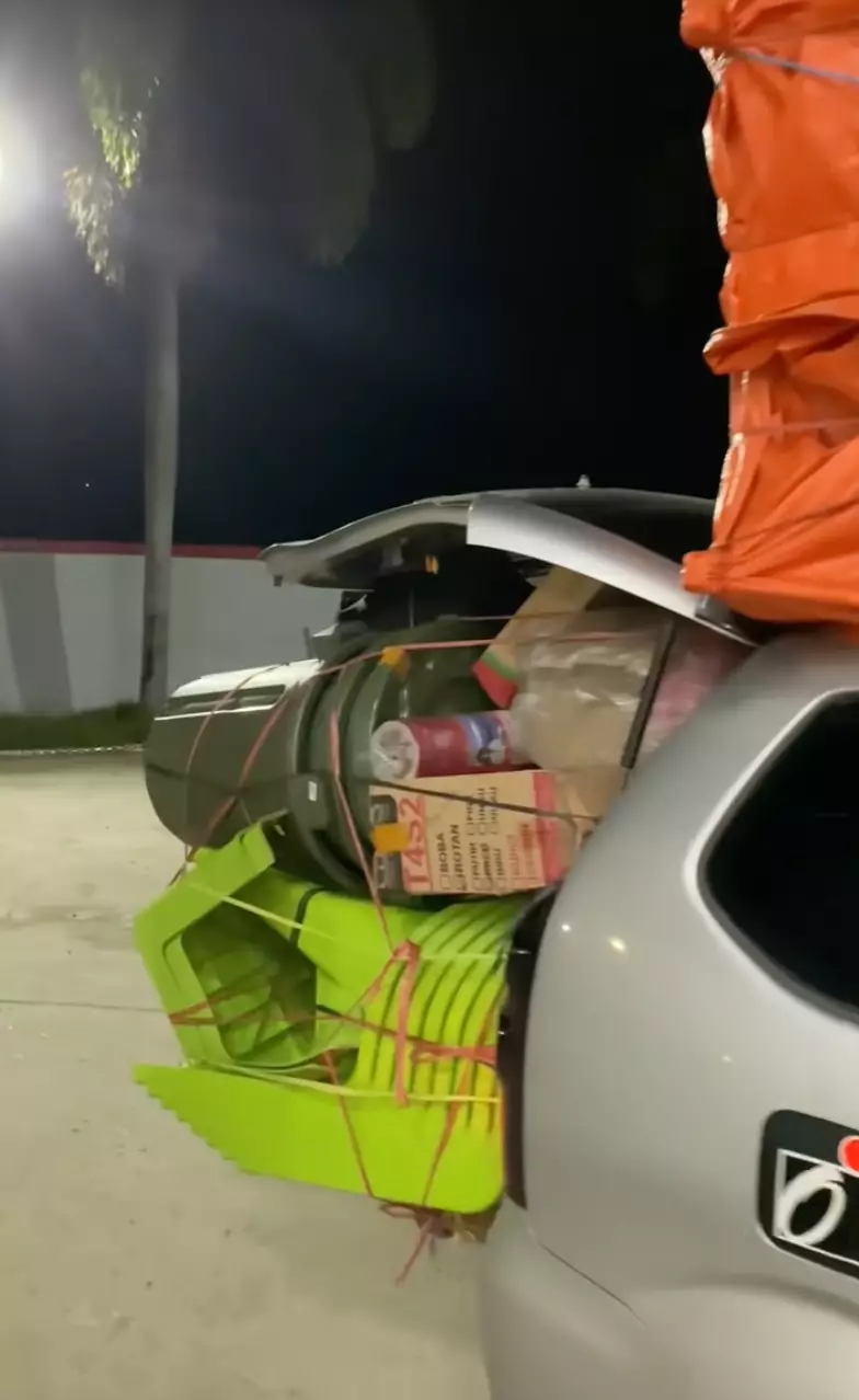 muatan mobil ekstrem TikTok/@aping9851 muatan mobil ekstrem TikTok/@aping9851