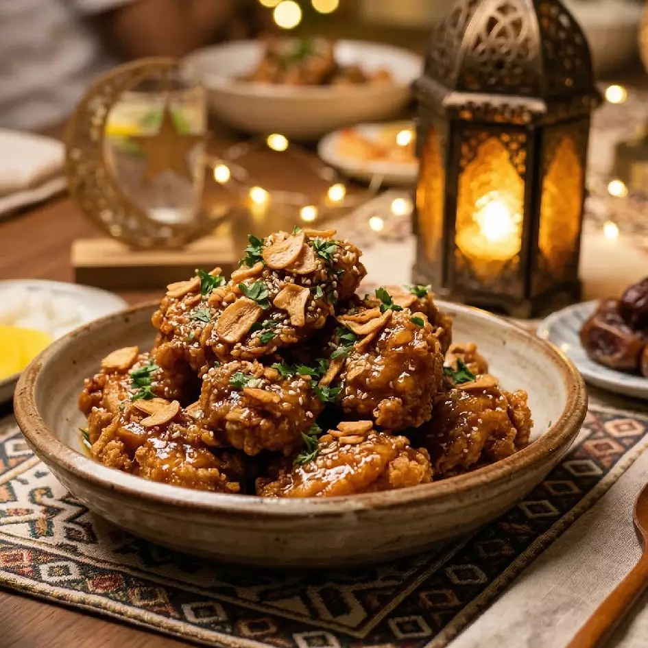 Menu lebaran kekinian yang nggak ngebosenin? Cobain resep korean garlic butter chicken, yuk!