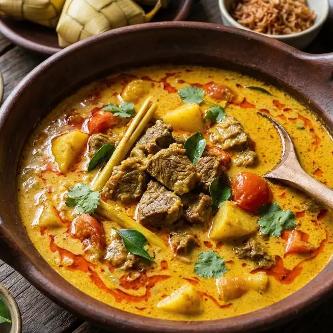 Trik masak gulai anti gagal untuk hidangan Idulfitri, kuah kental dan tidak pecah
