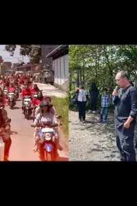 Bahagianya tembus layar, 29 karyawan resto ini dapat THR motor baru masing-masing satu