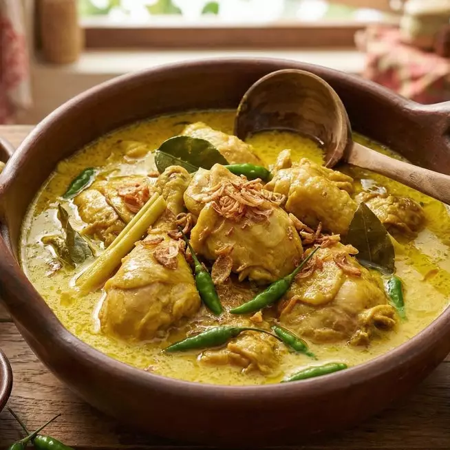 Bumbu opor ayam kuning sederhana, hidangan hangat penawar rindu masakan ibu