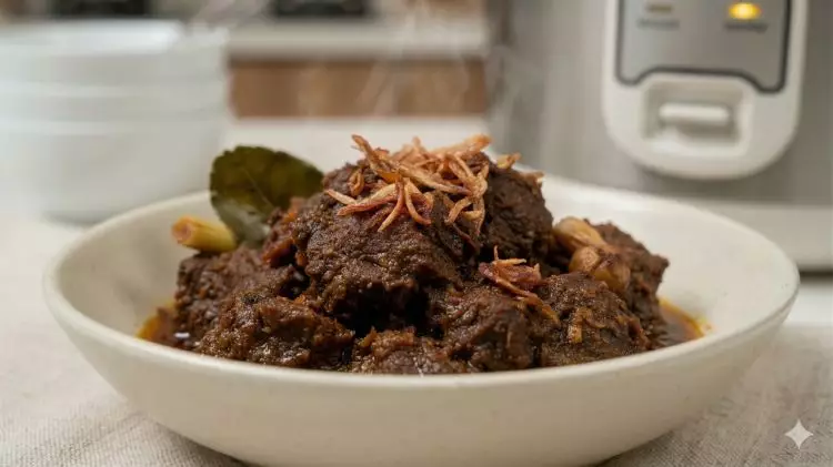  Cara masak rendang daging sapi 500 gram pakai magic com, solusi cerdas masak menu Lebaran