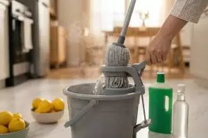 Cara lantai anti amis dan lengket di Hari Raya, cuma tambah bahan dapur, tamu betah berlama-lama