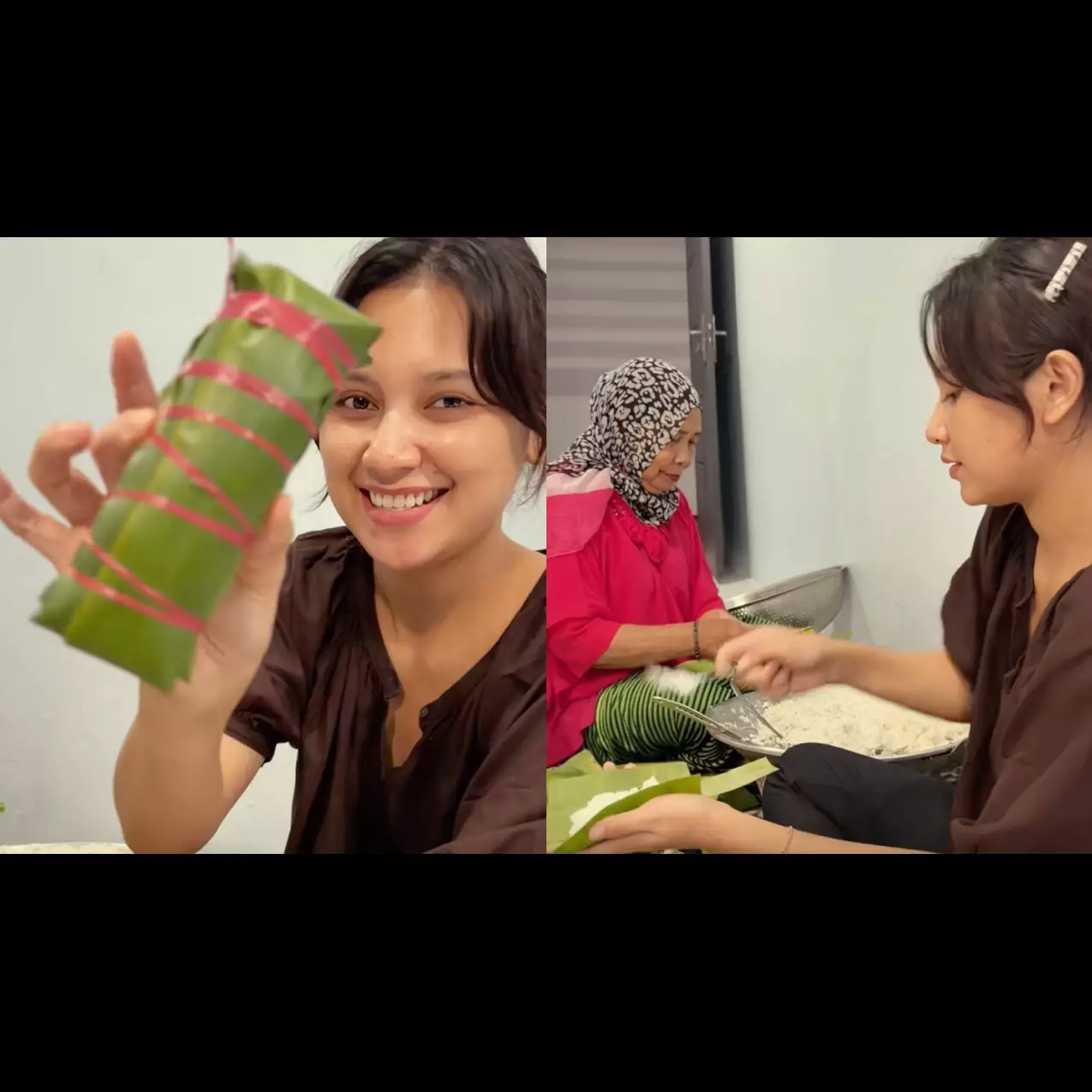 9 Momen hangat Indah Permatasari masak coto Makassar Lebaran bareng mertua dan keluarga di Baubau