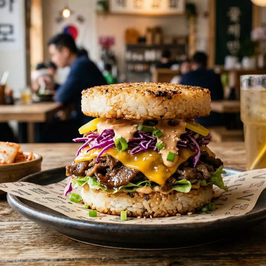 Resep Bulgogi Rice Burger yang lezat buat usir bosan masakan itu-itu saja, masaknya gampang!