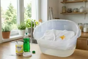 Trik hilangkan noda kuning makanan Lebaran di baju putih, cukup pakai sitrun dan sabun cuci piring