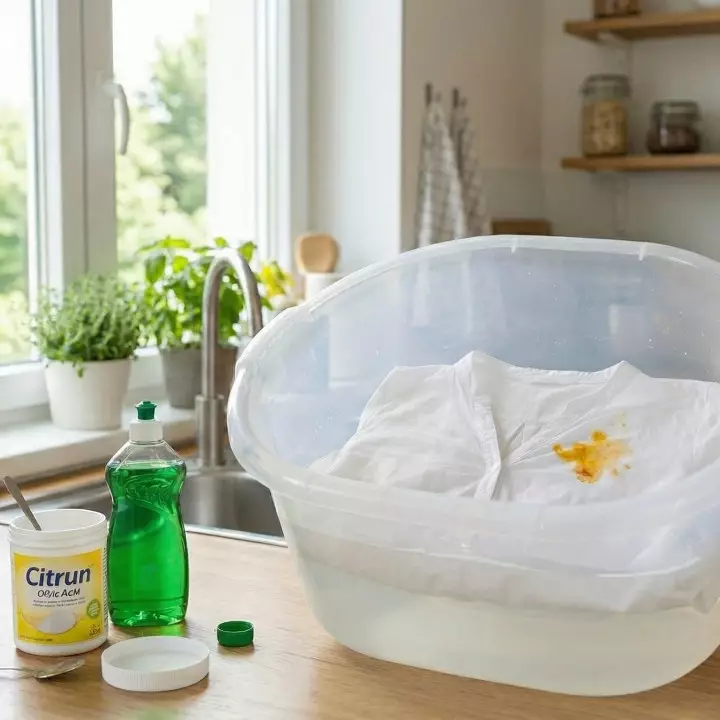 Trik hilangkan noda kuning makanan Lebaran di baju putih, cukup pakai sitrun dan sabun cuci piring