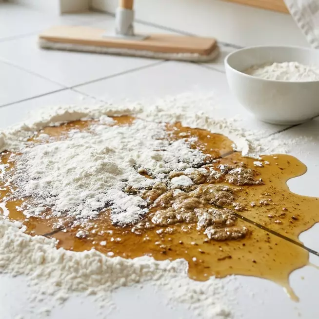 Lantai dapur licin dan berminyak? Atasi pakai 2 bahan dapur ini sebelum dipel