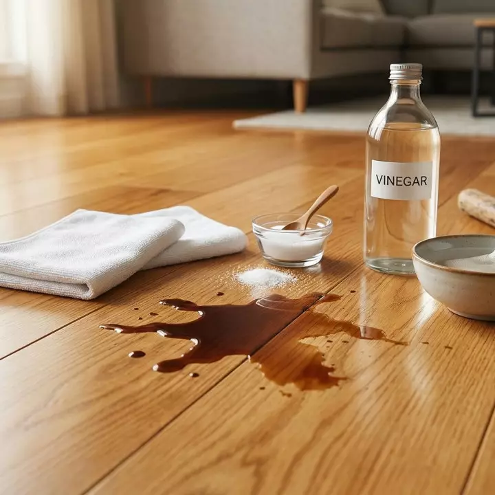 Cara hilangkan noda kopi dan teh di lantai kayu pakai bahan dapur, cepat dan tidak merusak permukaan