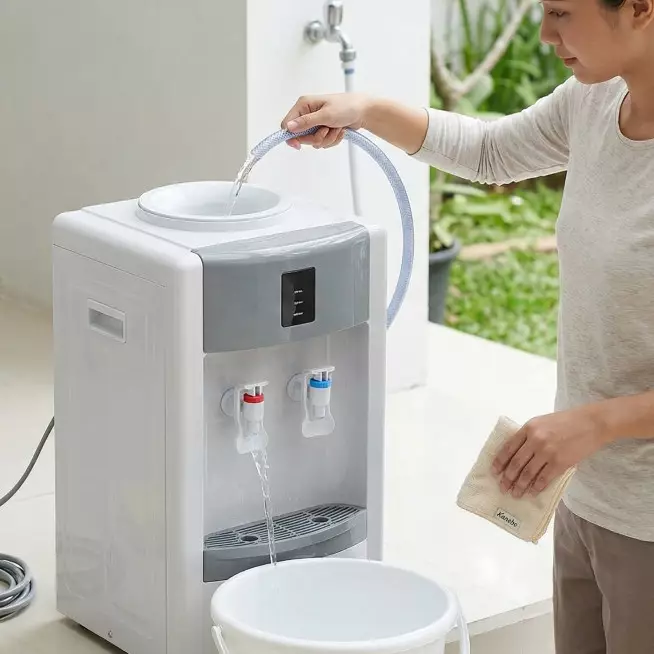 Dispenser air di rumah perlu dibersihkan rutin, ini cara praktisnya tanpa harus dibongkar