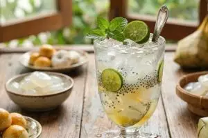 Cara bikin es kolang kaling jeruk nipis yang segar dan tidak pahit, cocok untuk suguhan Lebaran