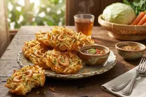 Bakwan ebi anti lembek untuk jualan atau camilan sore, ini komposisi tepung yang pas