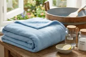 Cara cuci selimut dekil tanpa air panas, rahasia lembut pakai bahan dapur