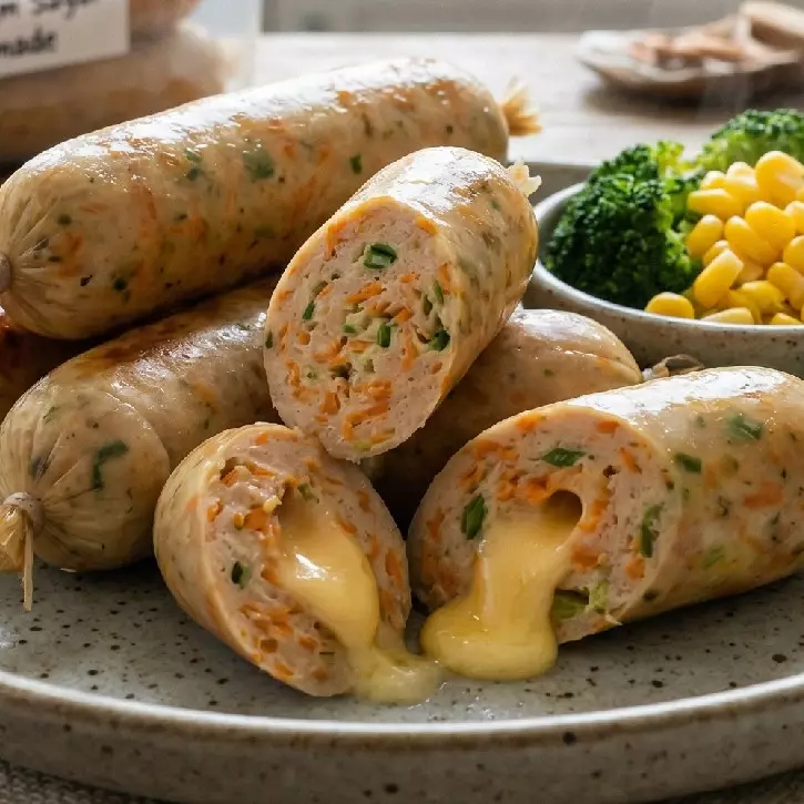 Senin udah masuk kerja, yuk cobain resep sosis ayam sayur yang ringkas dan masaknya gampang