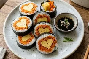 Bikin makanan bergizi nggak perlu ribet, ini resep kimbab wortel yang pasti disukai anak