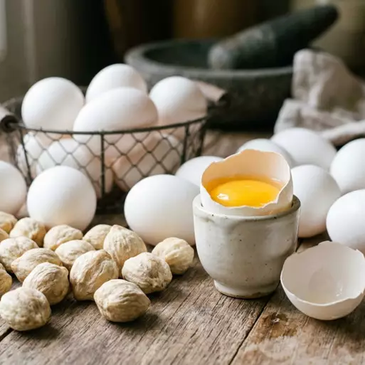 Cuma pakai kemiri, cara unik pisahkan kuning telur tanpa ribet &amp; anti gagal