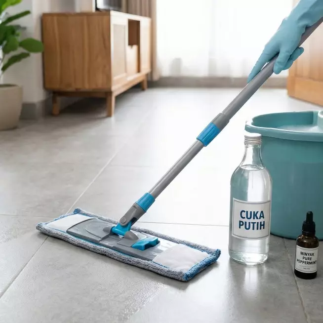 Cara mengepel lantai agar kesat dan bebas semut tanpa air panas, tanpa bahan kimia mahal