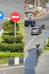 Pria tersebut nampak santai membersihkan kendaraannya menggunakan air dari sumur yang biasanya digunakan warga untuk keperluan sehari-hari.