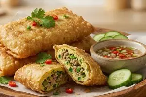 Resep martabak telur kulit pangsit mudah masaknya dan minyaknya sedikit, rasa tetap gurih dan nikmat