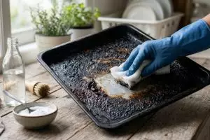 5 Cara ampuh membersihkan loyang gosong bekas kue tanpa merusaknya, andalkan bahan di rumah