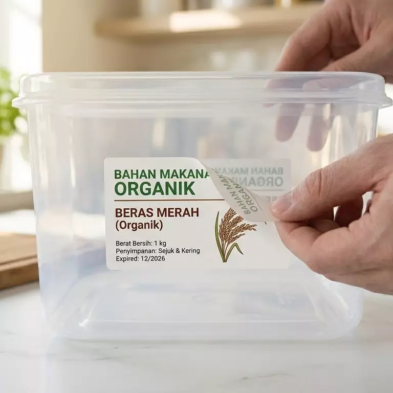 Cara melepas stiker di wadah makanan tanpa bekas lengket, dijamin bersih