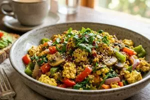 Resep Tofu Scramble ini bikin cita rasa tahu jadi masakan mewah ala barat, cobain yuk sekarang!