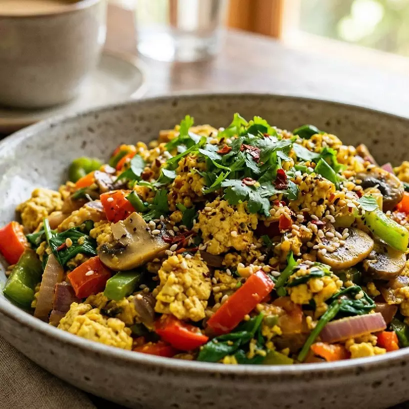 Resep Tofu Scramble ini bikin cita rasa tahu jadi masakan mewah ala barat, cobain yuk sekarang!