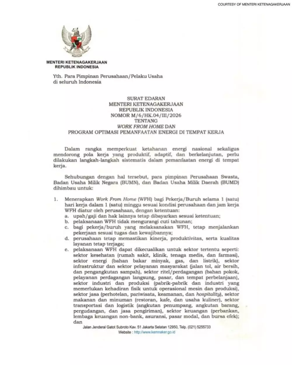 Aturan WFH 2026 © 2026 brilio.net