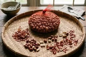 Trik ubah jaring apel jadi alat kupas kacang super cepat, emak-emak wajib coba