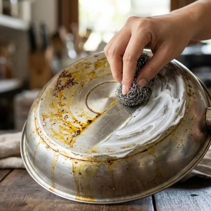 Cara mudah hilangkan kerak kuning di pantat teflon yang sering diabaikan ibu rumah tangga