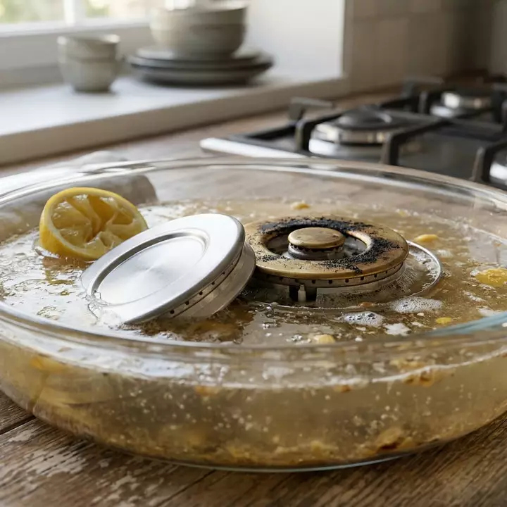 Kerak hitam di burner kompor susah hilang? Coba rendam dengan 3 bahan ini selama 3 jam