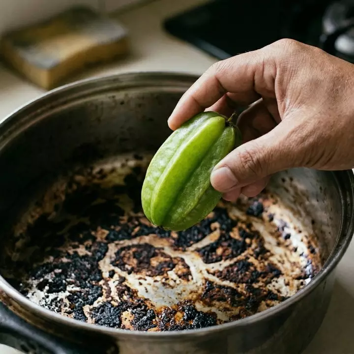 Cara hilangkan kerak gosong di panci yang selama ini bikin frustrasi, modalnya cuma 1 buah