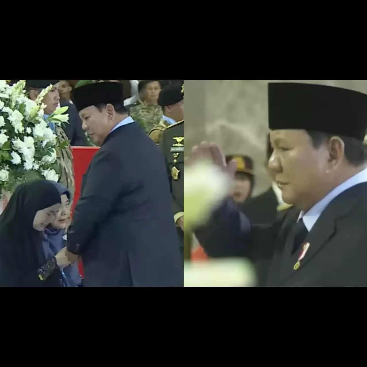 9 Potret suasana penghormatan terakhir 3 prajurit TNI gugur di Lebanon, Presiden beri dukungan moril