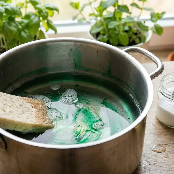 5 Cara mudah hilangkan noda agar-agar warna di panci dengan bahan dapur