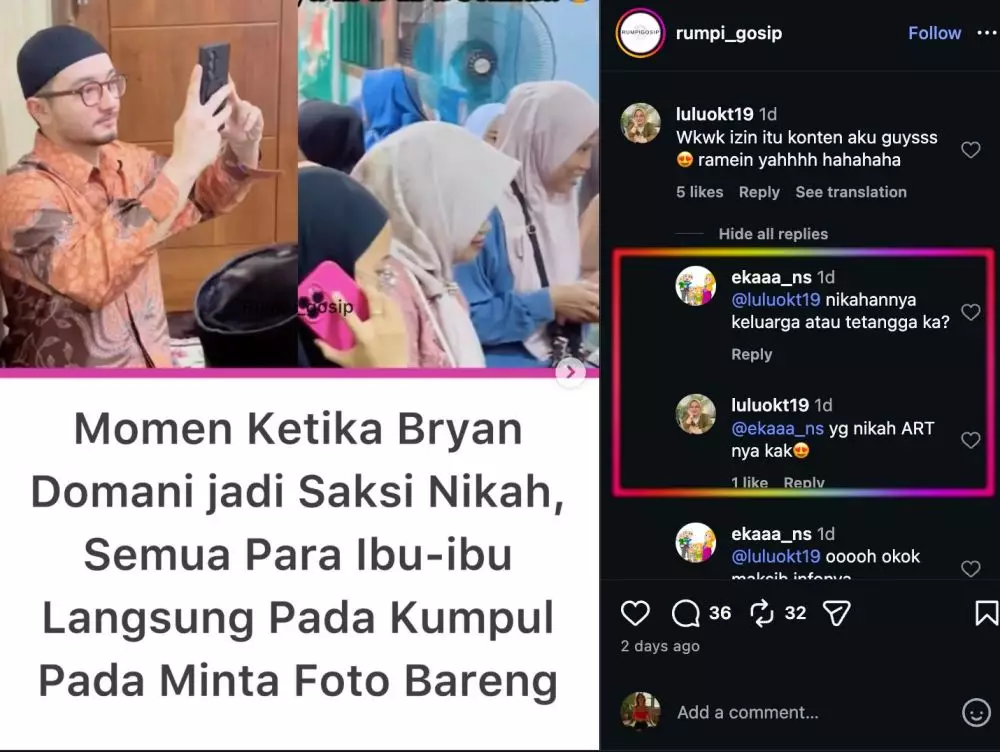 Bryan Domani Saksi Nikah berbagai sumber