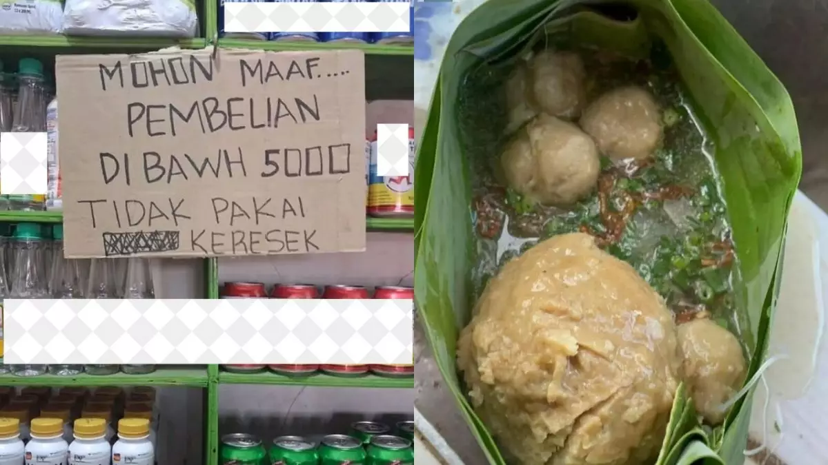 Harga plastik naik, beli slice cake serasa beli nasi pecel pincuk, intip 9 potret lucu kreasi warga