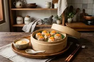 Resep dimsum ayam lembut dan juicy ala restoran, bahan sederhana anti gagal