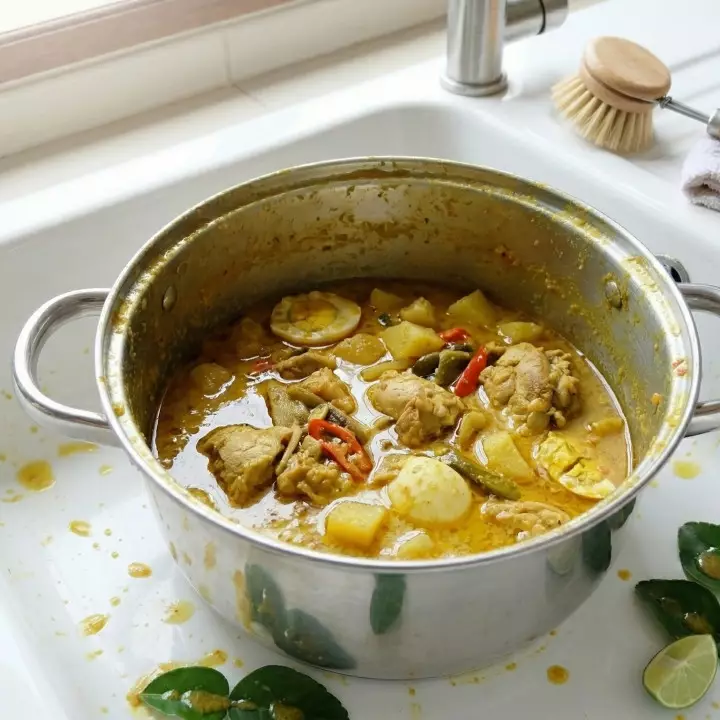 Panci berminyak setelah masak opor? Coba 7 langkah praktis ini agar kembali kesat