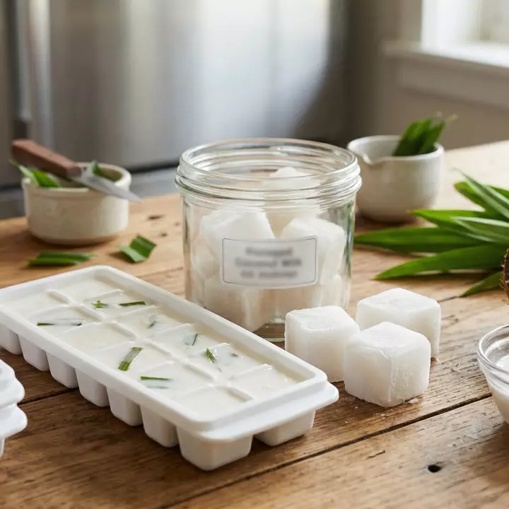 Cara simpan santan di freezer yang benar agar tetap segar, gurih, dan siap pakai kapan saja