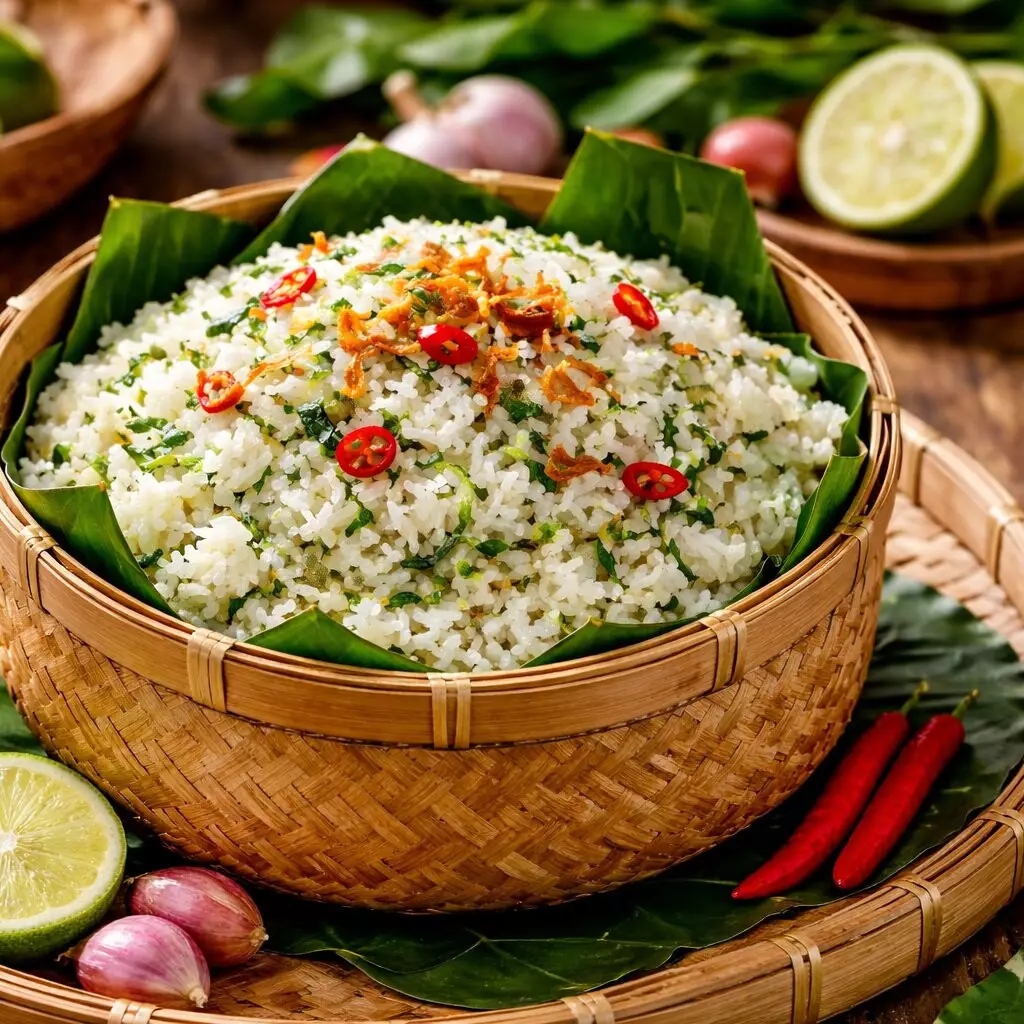 Resep nasi daun jeruk wangi menggoda, gurihnya bikin nambah terus