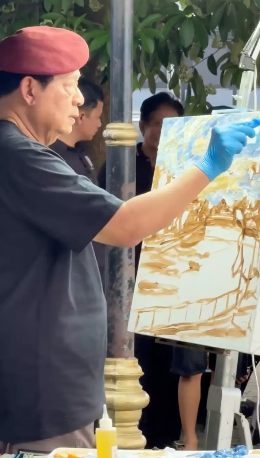 SBY melukis Bengawan Solo Instagram/@respatiardi