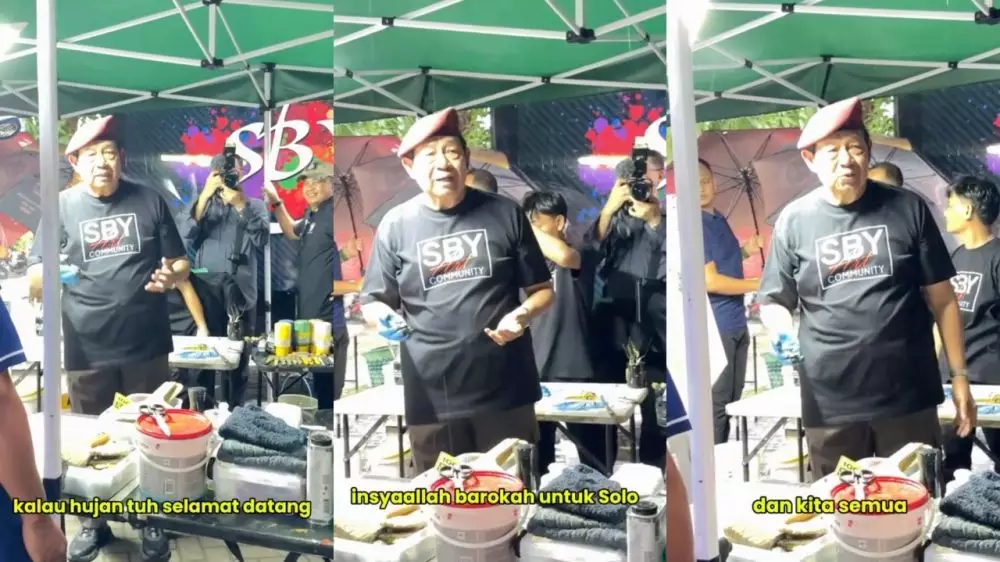 SBY melukis Bengawan Solo Instagram/@respatiardi