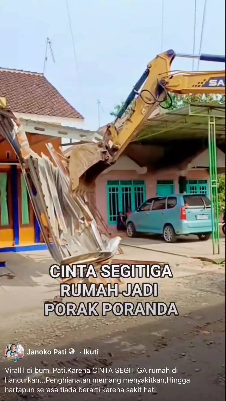 suami hancurkan rumah di Pati Facebook Janoko Pati; TikTok @piyangpiyan12 suami hancurkan rumah di Pati Facebook Janoko Pati; TikTok @piyangpiyan12